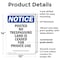 Signmission Posted No Trespassing Land Is OSHA Notice Sign, Plastic, 10in W x 14in L, 2PK OS-2PACK-NS-P-1014-V-17727 - alternate 2